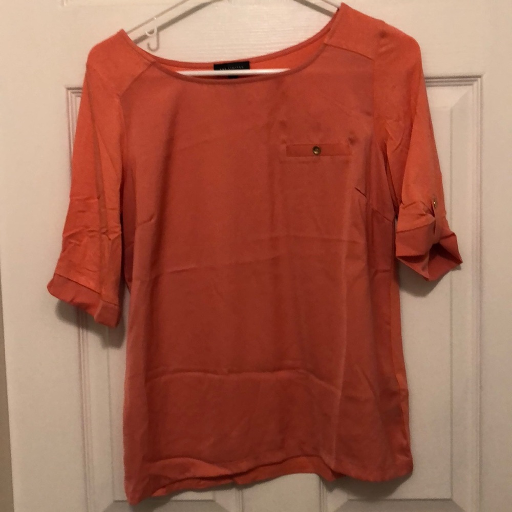 The Limited coral silky blouse, size small